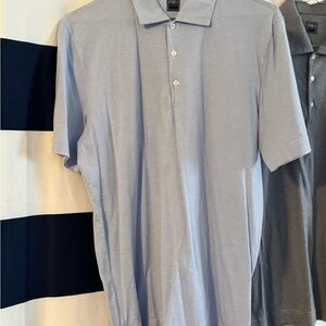 COPY - //2 Fedeli striped Polo shirts //Size Mens Medium //Made In Italy//